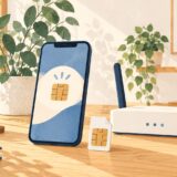 イラスト：SIMカードとeSIMを選ぶ