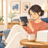 イラスト：レンタル漫画を選ぶ