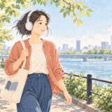 イラスト：耳で読書を楽しむ