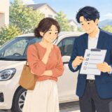 イラスト：車の売却を検討する