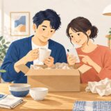 イラスト：ネットショッピングを検討する