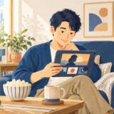 イラスト：動画サービスを楽しむ