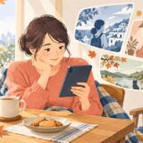 イラスト:秋の電子コミックを楽しむ