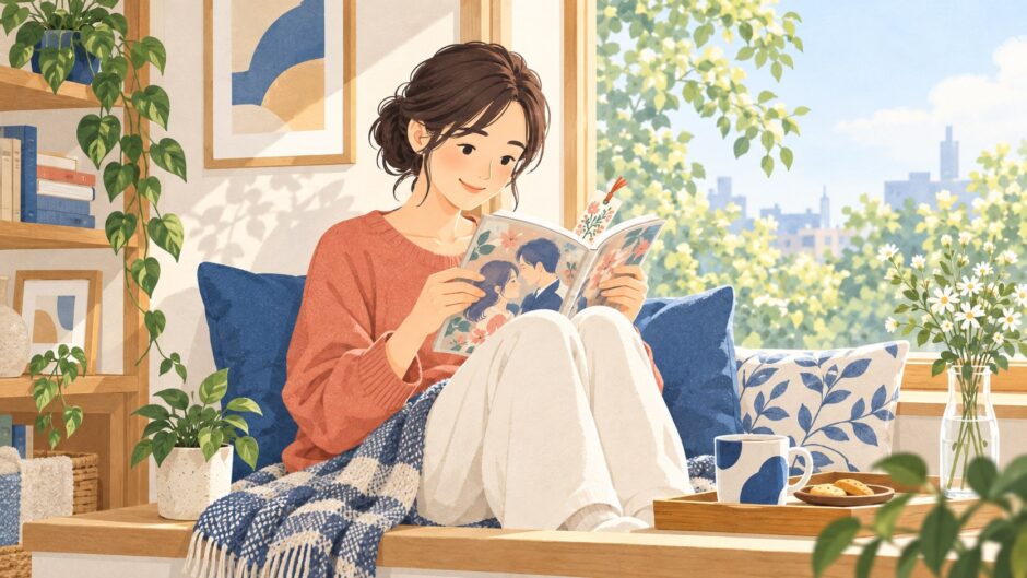 イラスト：少女漫画と女性漫画を読む