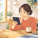 イラスト：短い読書時間を楽しむ