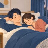 イラスト：寝室の環境を整える