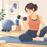 イラスト:無理なく筋トレを続ける