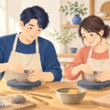イラスト：休日の体験を楽しむ