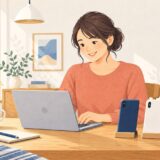 イラスト:オンラインでスマートフォンを選ぶ