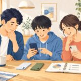 イラスト：家族のスマホ料金を見直す