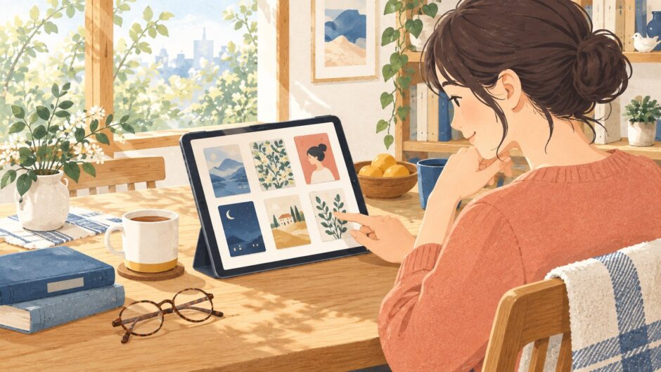イラスト：電子書籍の購入を検討する
