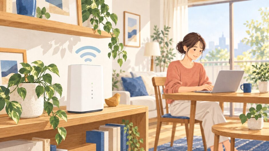 イラスト：自宅のインターネットを見直す